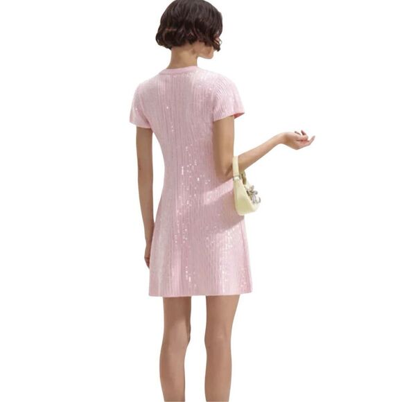 NWT…..Self-Portrait Blush Pink Mini Dress - Picture 8 of 16